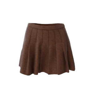 Solid Brown Skirt for Women