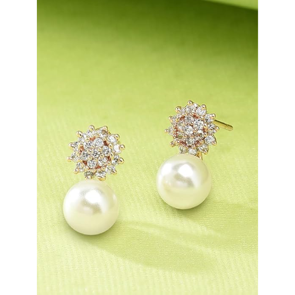 Zaveri Pearls Stud Earring