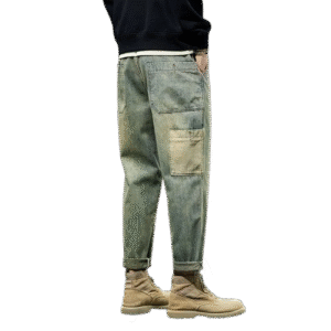 Men's Vintage Cargo Denim Joggers