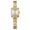 Julius Women's Gold-Tone Square Dial Bracelet Watch