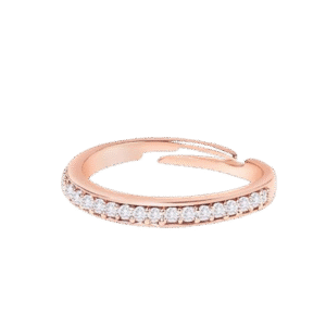 ZAVERI PEARLS Rose Gold Ring