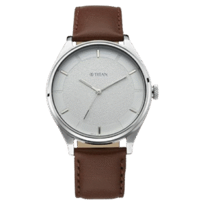 Titan Men's Classic White Dial Analog Watch