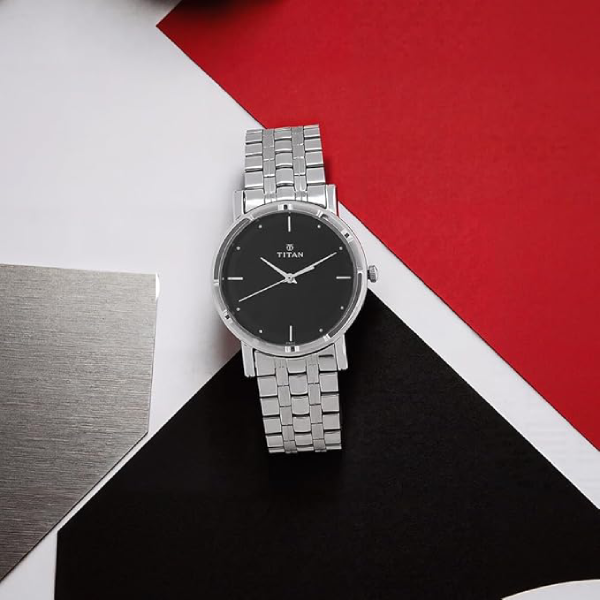 Titan  Black Dial Men's Watch